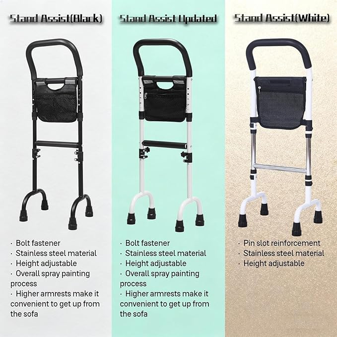 Stand Assist - Mobility Standing Aid Rail, Couch Stand Assist, Assistance Handle for People with Limited Mobility, for Couch, Chair, Bedside, Toilet.