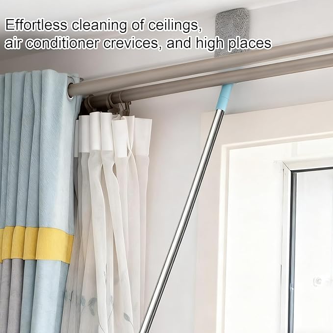 Retractable Gaps Dust Cleaner Cleaning Tools, Dust Brush Under Appliance with Extension Pole, Bendable, Washable Long Handle Duster for Sofa, Bed Bottom