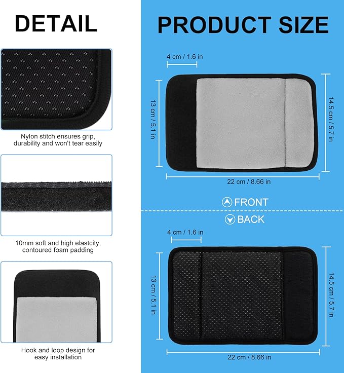 supregear Walker Grips (2 Pack), Soft Padded Hand Covers, Non-Slip Comfortable Cushion Padding for Folding Walker Handle, Moisture Wicking Mobility Accessory