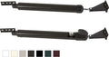 Touch 'n Hold Smooth Dual Door Closer System (Bronze) – Heavy-Duty - Touch-Button Hold Open Feature & Smooth Closing Motion - Storm & Security Door (Medium/Heavy Weight). New Door/Replace Old Unit