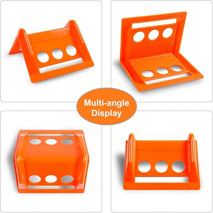 24 Pack 4" Flatbed Edge Protectors with Carrying Case, 4" Winch Ratchet Straps Plastic Corner Protectors for Flatbed Cargo Load (Orange)