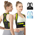 Posture Corrector for Women - Lightweight and Breathable Back Brace for Pain Relief, Rounded Shoulders and Hunchback, Compact & Portable with Fashionable Design, Invisible Under Clothes Black XL