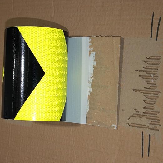 Reflective Tape Outdoor Waterproof 12 inch for Truck, High Visibility Hazard Conspicuity Warning Safety Industrial Marking Tape (66 feet)