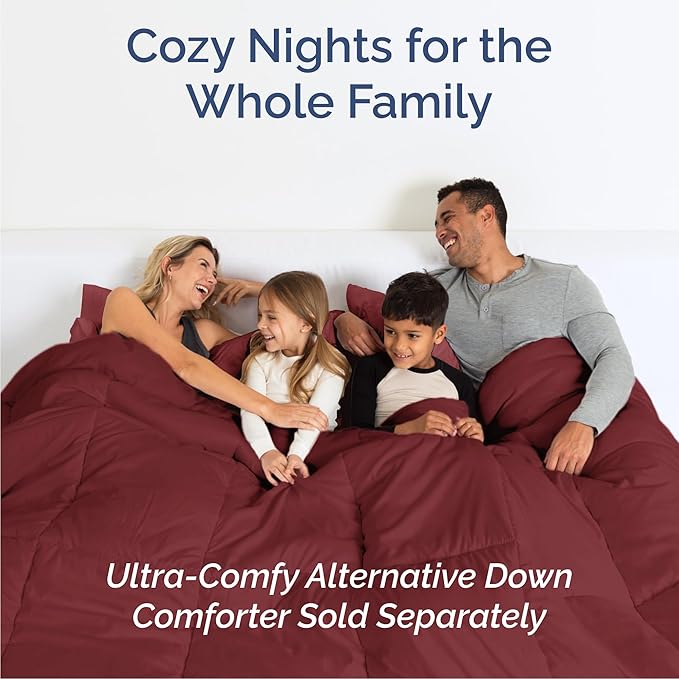 Cal King 6 Piece Sheet Set - Cooling & Breathable Bed Sheets - Hotel Luxury Bed Sheets for Women, Men, Kids & Teens - Deep Pocket Bedding w/Easy Fit - Soft & Wrinkle Free - Cal King Burgundy Sheets