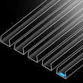 MONOID Drawer Edge Protector, Slip-On Clear Table Corners Guards, Door Kitchen Furniture Bumper, Prevent Wear, Impact Protection, Ease to Cut, 3/4" Thick, 18" Length – Clear, Pack of 5
