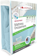 Guardmax Jersey Knitted Mini Crib Size Zippered Mattress Encasement - Waterproof & Bed Bug Proof Mattress Protector - Comfortable, Soft, and Noiseless Zippered Bedding - Dust Mite Proof (24 x 38 x 3)