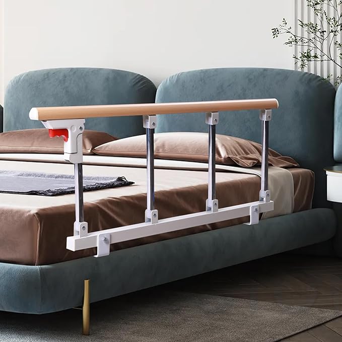 Bed Rails for Elderly Adults, Rail Assist for Seniors Safety,Folding Bed Assist Seniors Safety Bed Guard Rail Handle to Prevent Falling Out of Bed,Bed Side Grab Rail Bed Cane,36.6"x14.2"