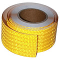 Yellow Reflective Tape Outdoor Waterproof 3 inch, High Visibility Hazard Conspicuity Safety Industrial Marking Tape (66 feet)