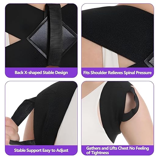 Posture Corrector for Women and Men, Adjustable Back Brace Support for Scoliosis, Hunchback Correction, Upper Spine & Shoulder Pain Relief (X-Large)