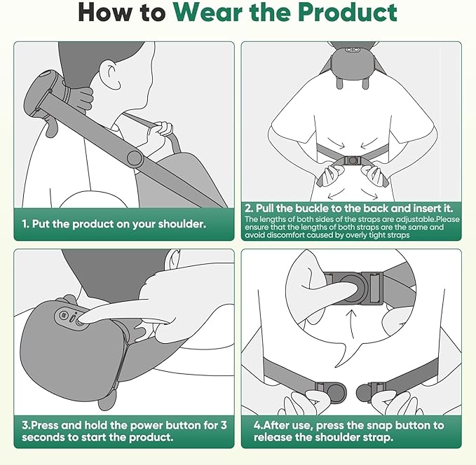2025 Bionic Shoulder & Neck Massager with Heat - 4D Kneading Finger Massage, Wireless, Ergonomic Design for Muscle Pain Relief, Ideal for Home, Office & Travel