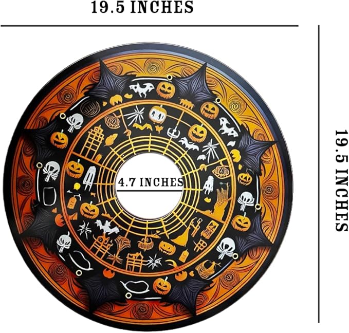 Wheelcovers Spooky Halloween Web Designer Cover for Wheelchair Wheels, Enhances Aesthetics, Easy Install/Remove, Lightweight, for Adults and Kids (Halloween Web)