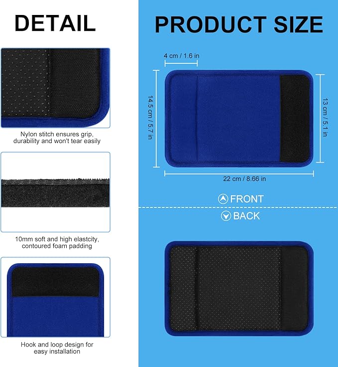 supregear Walker Grips (2 Pack), Soft Padded Hand Covers, Non-Slip Comfortable Cushion Padding for Folding Walker Handle, Moisture Wicking Mobility Accessory