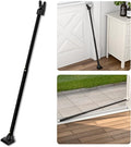 SECURITYMAN 3 in 1 Door Security Bar & Sliding Door Security Bar - Door Jammer Constructed of High Grade Iron - Black Door Stoppers Security Bar
