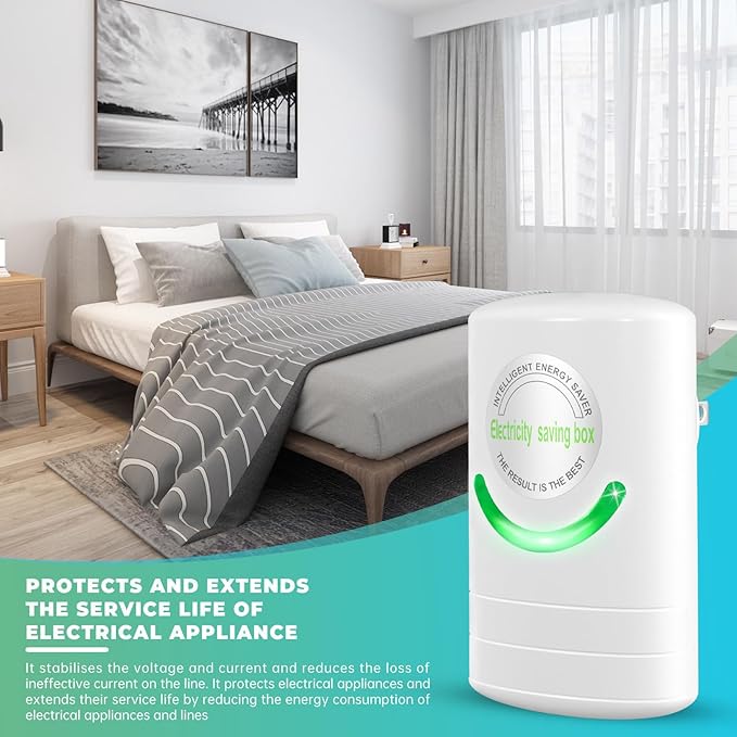 Power Saver Pro X,Stop Watt Energy Saving Device,Professional Electricity Saving Box,Intelligent Eco Volt Pro Energy Saver for Home Office,Stabilize Voltage 90V-250V 30KW,4Pack