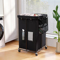 160L Laundry Basket with Wheels, Rolling Laundry Hamper with Removable Bag and Metal Frame for Dirty Clothes - Bedroom/Laundry Room/Bathroom Applicable （Large & Tall）
