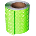 Industrial Reflective Tape Green Outdoor Waterproof 3 inch, High Visibility Hazard Conspicuity Safety Marking Tape (10 feet)