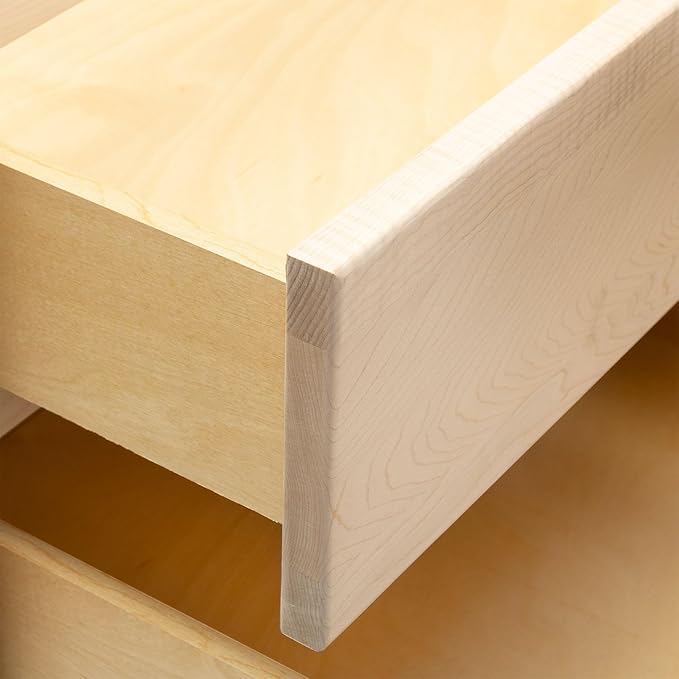 Quicklock RTA (Ready-to-Assemble) | Base Kitchen Cabinets - Shaker Style | Made in America (Raw Maple, 18" Wx34.5 Hx24 D Base)