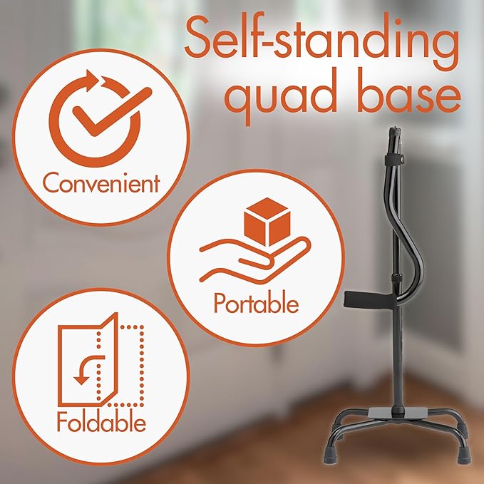 Caring Folding Quad Cane