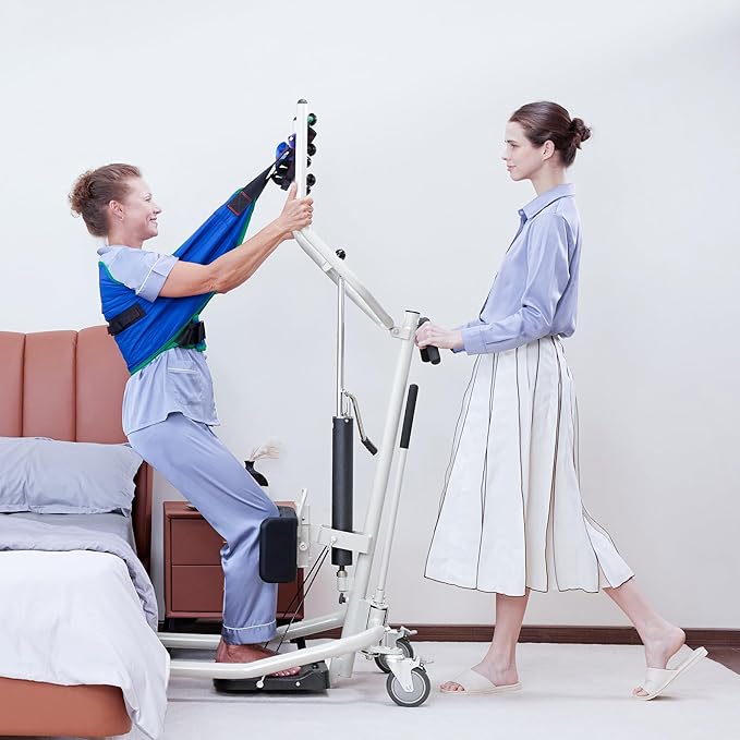 Sit-Stand Patient Lift, Stand-Up Patient Lift - Sit to Stand, Safely Sit, Stand or Transfer Easily with Transport Sling, 400 lbs