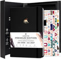 Clever Fox Dated Planner Premium 2026 – Weekly Agenda for Planning & Time Management –Notebook with Habit Tracker & To-do List (Black)