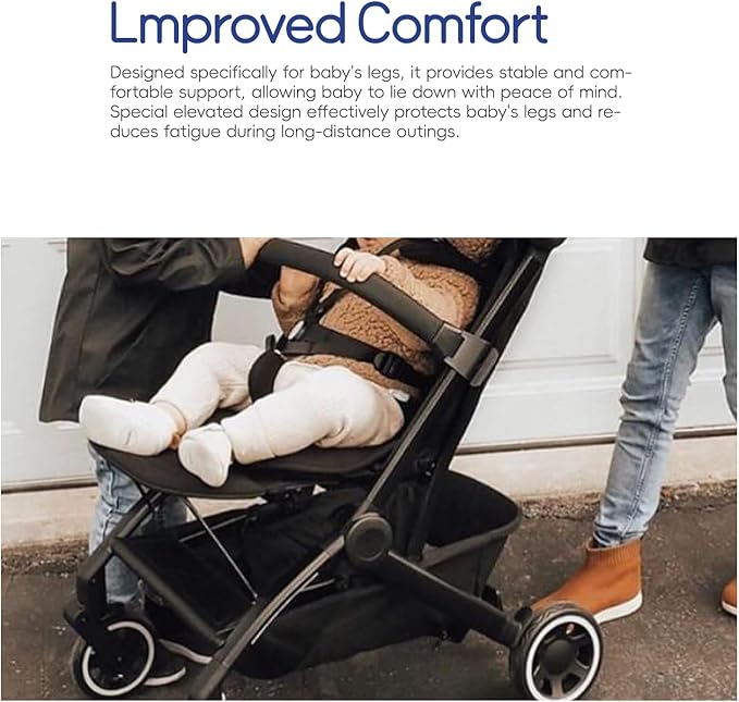 Leg Rest for Joolz AER+/AER - Comfortable Accessory for Joolz AER+/AER, Increased Leg Support, Easily Adjustable, Folds Easily for Extra Comfort- Black