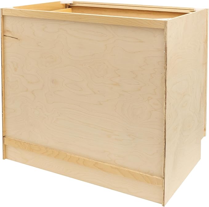 Quicklock RTA (Ready-to-Assemble) | Base Kitchen Cabinets - Shaker Style | Made in America (Rustic Hickory, 36" Wx34.5 Hx24 D Base)