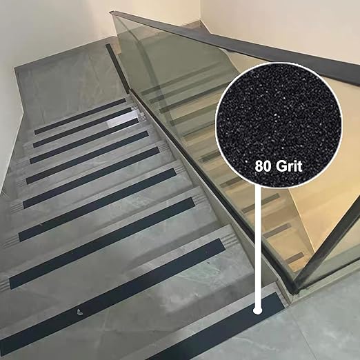 WELSTIK Anti Slip Traction Tape,Grip Tape, Friction,for Staircase Step Treads, Indoor, Outdoor (Black, 1" X 33')