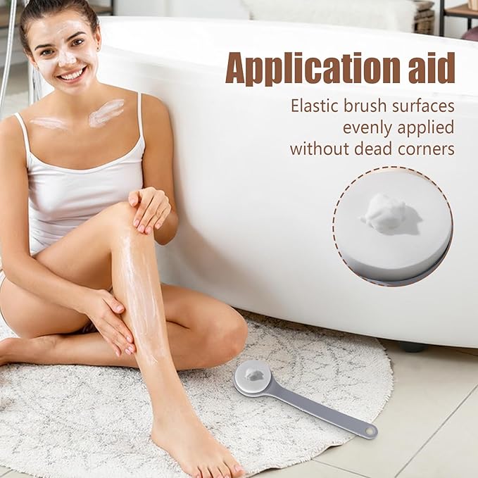 Sunscreen Applicator Tool - Back Lotion Spreader, Medicine Application Helper, Even Coverage Support, Soft Washable Pad Feature, Self Care Equipment, Skincare Applicator for Kids Men Women Elderly