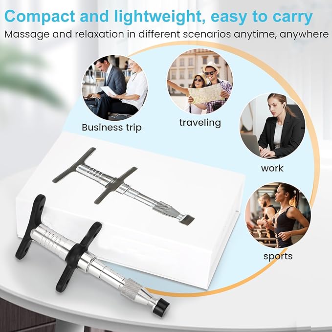 Dreamtrue Adjustable Chiropractic Adjusting Tool, Chiropractor Massage Tool for Face, Joint Pain and More Effective, 0-280N