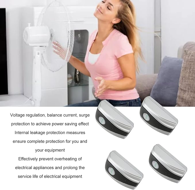 Power Saver, 4 Pack Smart Energy Saver Electricity Saving Box Automatic Energy Saving Device with Indicator Light for Household Office Market Factory Reduces Electricity(#3)