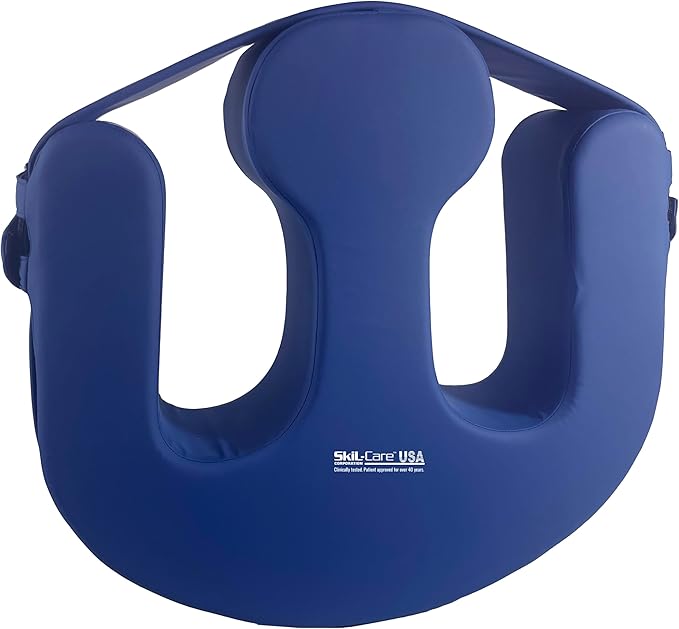 Skil-Care U-Turn Bolster, Patient Positioning Aid with Low Shear II Cover, 20" W x 19" H, Patient Positioning Aid for Easy Turning and Stability, 554150
