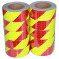 Reflective Tape 2 inch X 66 feet X 10 Rolls, Outdoor Waterproof Hazard Conspicuity Warning Marking Tape for Cars Trucks