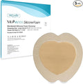MedVance TM Silicone - Sacral Bordered Silicone Adhesive Foam Wound Dressing, Bed Sore Treatment Bandage for Sacrum, Size 9"x 9" (6.1" Pad x 6.6" Pad), Box of 5 dressings