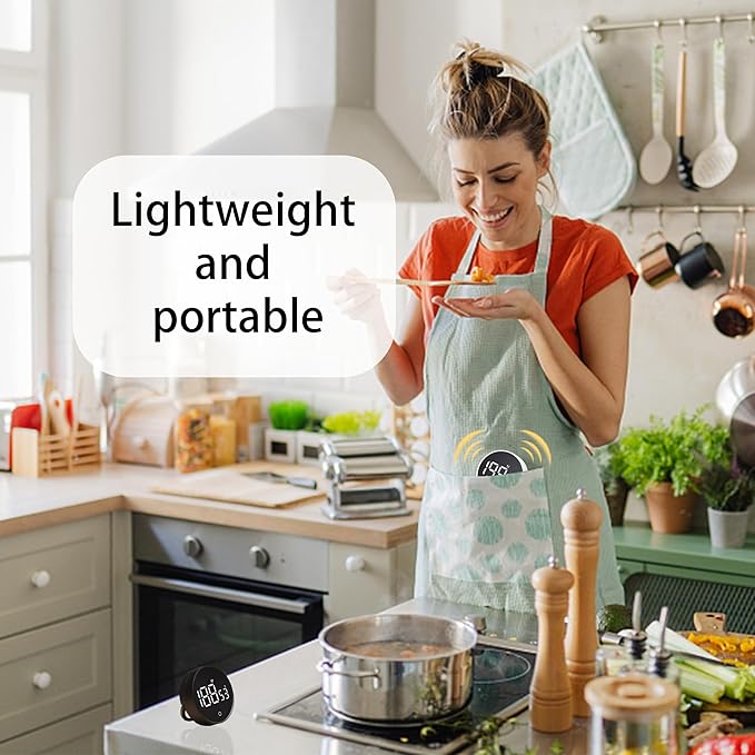 Digital Kitchen Timers, Visual timers Magnetic Countdown Countup Smart Timer Large LED 200 Minutes Display Volume Adjustable for Cooking Fitness Studying, Easy for Kids and Seniors