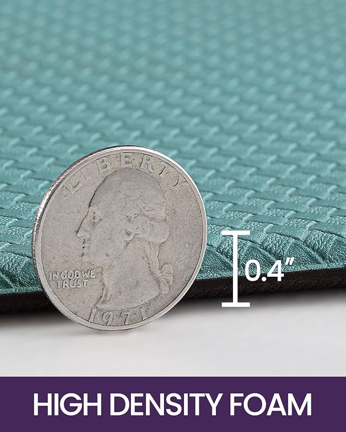 DEXI Kitchen Floor Mats Cushioned Anti Fatigue,17x79,Long Standing Runner Rug Waterproof, Comfort Memory Foam Padded for Front Sink Laundry, Turquoise