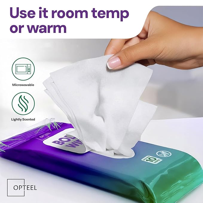Super Thick Bathing Wipes for Adults Bathing No Rinse – Full Body Shower Wipe, Ideal for Men, Women & Elderly – Extra Large & Soft Travel Wipes Perfect Alternative to Shower – 16 Packs (160ct)