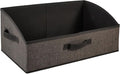 DAYARD Fabric Bins [1-Pack], Trapezoid Storage Bins with Handles, Foldable Baskets Storage Boxes for Shelves, Closet, Bookshelf, Organizer Containers, 20 x 11 x 8 inch Coffee…