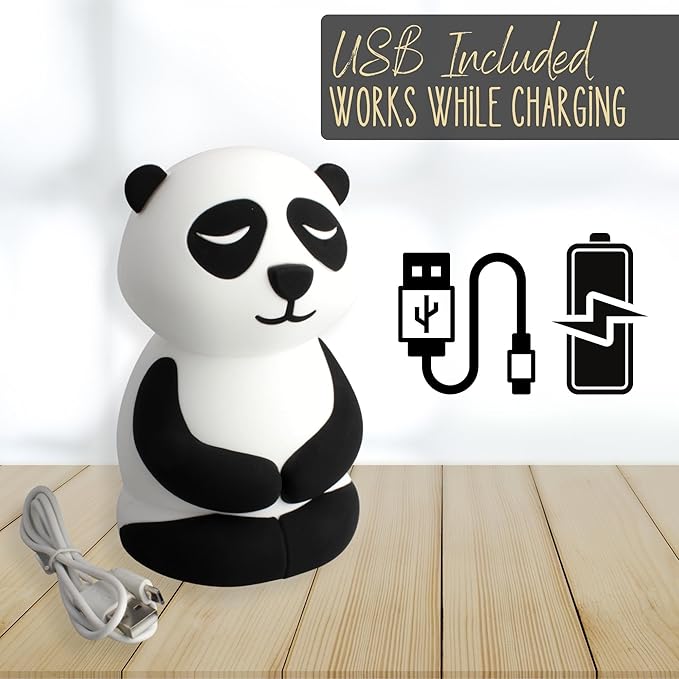 Calm Collective Peaceful Panda Breathing Trainer Light for Calming Stress, Anxiety Relief Items for ADHD, Mindfulness Meditation Tools for Depression, Great Self Care and Mental Health Gifts