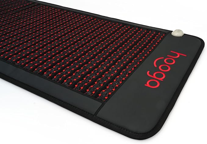 Hooga Far Infrared Heat Therapy Mat, 74" Long Full Body Foldable Mat with Far Infrared Heat, Natural Crushed Amethyst and Tourmaline Stones, Reduce Pain, Relieve Stress and Improve Circulation