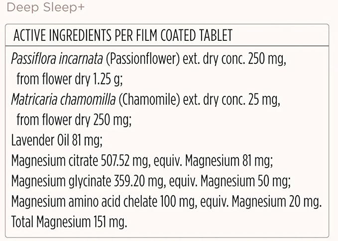 JSHealth Sleep Aid with Magnesium, Lavender & Passionflower - Sleep Supplement for Adults - Non-Drowsy Supplement Calms Body & Mind, 30 Tablets