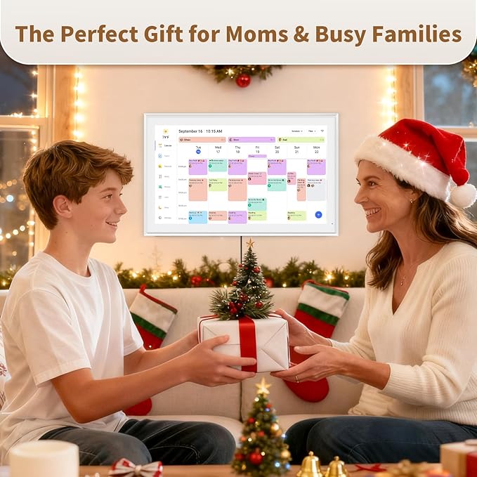 Canupdog 10.1 inch Digital Calendar & Chore Chart, Smart Touchscreen Interactive Display for Family Schedules, Easy to Organizing and Planning for Home and Office