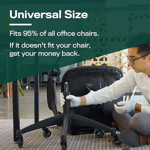 Office Chair Cylinder Replacement with Removal Tool (As Seen On PBS) - Heavy Duty Pneumatic Gas Lift Piston for Desk Chairs and Gaming Chairs - Universal Fit