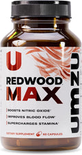UMZU Redwood Max Nitric Oxide Booster, 1-Month Supply – Advanced Nitric Oxide Supplement with Fitnox Blend, Pine Bark, Resveratrol & Tart Cherry – Promotes Healthy Circulation, Energy and Recovery
