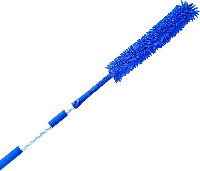 Cobweb Duster, Extendable Reach 20 feet + Spider Web Brush with Pole