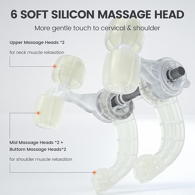 Breo N5 Mini Neck Massager with Heat, Electric Massager for Neck & Shoulder, Shiatsu Shoulder Massager