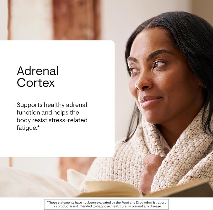 THORNE - Adrenal Cortex - Supplement for Cortisol Management - Support Healthy Adrenal Gland Function, Immune System, Stress Management, Fatigue & Metabolism* - 60 Capsules