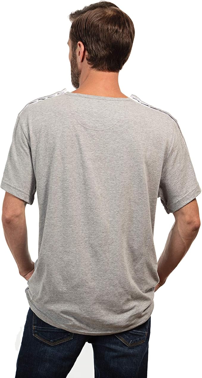 MAI We Care Post Shoulder Surgery Shirts for Men - Tear Away Recovery Apparel, Premium Chemotherapy Clothing