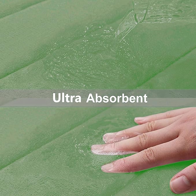 Buganda Memory Foam Bath Mat, 60" x 24", Ultra Soft and Non-Slip Bathroom Rugs, Water Absorbent and Machine Washable Bath Rug Runner for Bathroom, Shower, and Tub, Olive Green