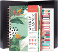PLANBERRY Hourly Schedule Planner Premium – Undated Weekly Organizer with Time Slots & Monthly Budget – Time Management, Goal Setting, To-Do List & Habit Tracker –6.9″x8.5″(African Green)