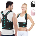 Posture Corrector for Women and Men,4 In 1 Adjustable Full Back Brace,Posture Braces Can Relieve Upper and Lower Back Pain, Shoulder Braces for Hunchback,Scoliosis, Lumbar Spine, Spine(Large Black)